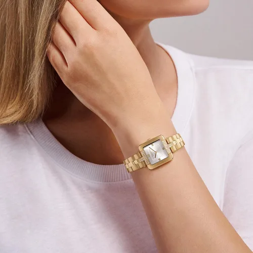 Vista 4 de Ted Baker Reloj de pulsera de oro amarillo de acero inoxidable para mujer (Modelo BKPMSS3049I), Oro, Moderno