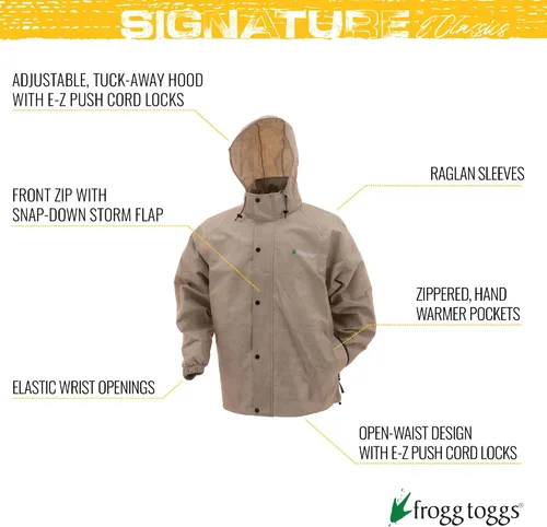 Vista 59 de FROGG TOGGS Chaqueta impermeable y transpirable clásica para hombre