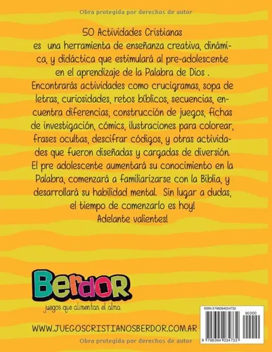 Vista 2 de 50 Actividades Cristianas para niños y preadolescentes. Libro de actividades para niños cristianos de 7 a 12 años Encuentra actividades dinamicas