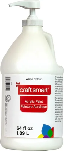 Vista 4 de Craft Smart Pintura acrílica negra de 64 onzas, pintura de secado rápido para dibujar, pintura, suministros de arte y manualidades, 1 paquete