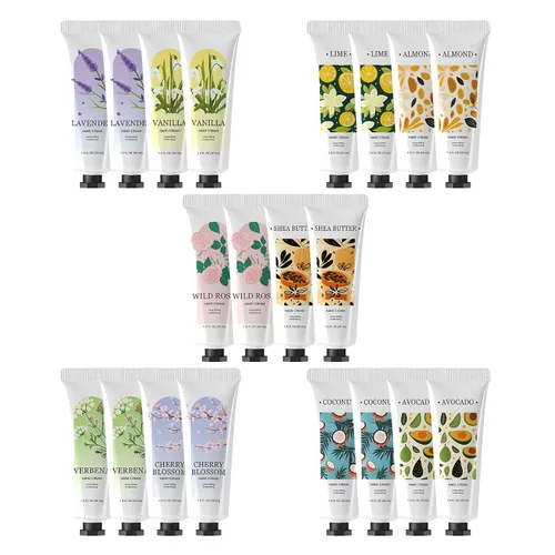 Vista 8 de Green Canyon Spa Crema de manos, paquete de 20 mini lociones de manos a granel, loción de manos de viaje, cremas y lociones para manos, regalos
