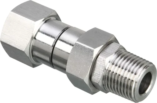 Vista 2 de M MINGLE Conector giratorio para lavadora a presión, rosca macho NPT de 3/8 pulgadas, acero inoxidable, 4500 PSI