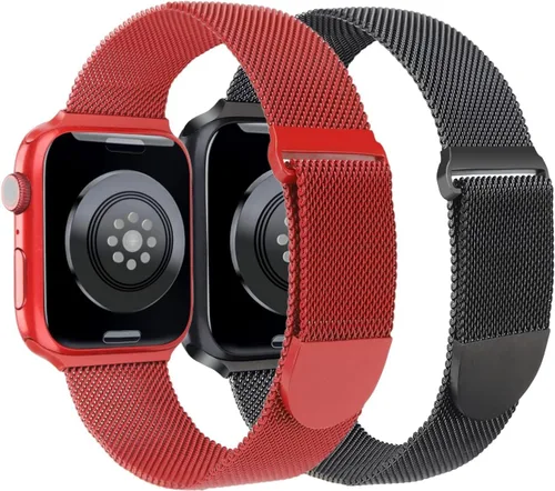 Vista 7 de Correa de metal compatible con correas de Apple Watch de 1.496 in 1.575 in 1.614 in 1.654 in 1.732 in 1.772 in 1.811 in 1.929 in Ultra 3/2/1, correa