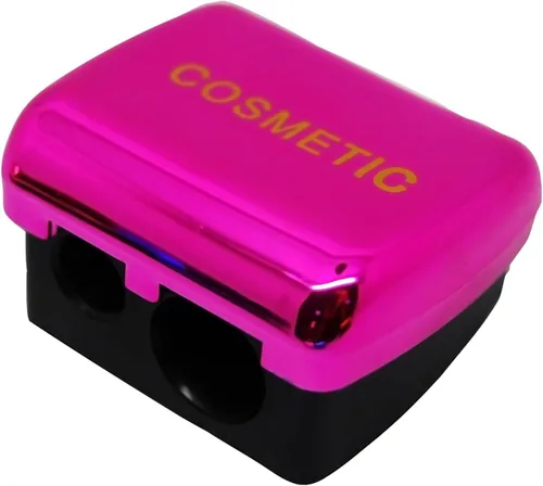 Vista 3 de Sacapuntas 2-en-1 de los cosméticos del maquillaje 2 PC, color azul