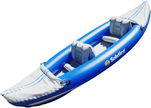 Vista 6 de SOLSTICE Flare - Bote inflable de pesca para 1 a 2 personas para adultos y niños de 12 pies 6 pulgadas x 37 pulgadas 2 asientos de cubo ajustables