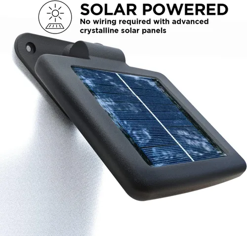 Vista 4 de Home Zone Luces solares de pared de seguridad - Luces de pared inteligentes con sensor de movimiento solar enlazable (1 juego)