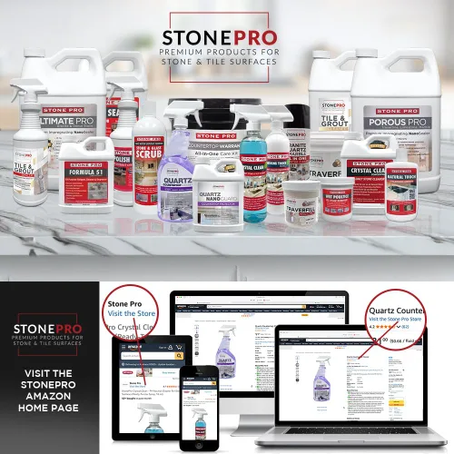 Vista 7 de StonePro Pro Sealer Quart - Sellador de impregnación para mármol y azulejos