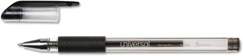 Vista 3 de Universal 39510 Bolígrafo de gel con punta de bola, tinta negra, tamaño mediano, docena