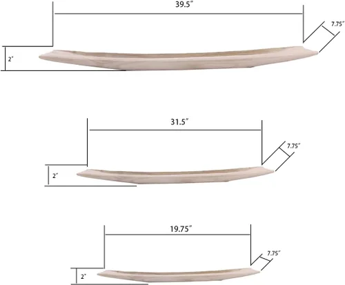 Vista 2 de Athaliah Tazones de masa de madera de 19.75 pulgadas, cuencos de madera maciza natural para decoración, tazón de pan de madera rústica pequeña