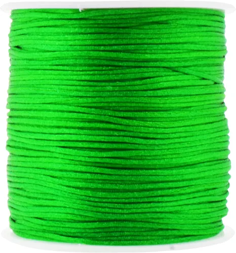 Vista 53 de Mandala Crafts Cordón de satén de cola de rattail de 0.02 in para nudos chinos de macramé