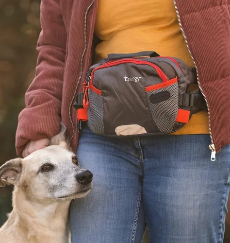 Vista 6 de iEnergy™ Cinturón PAT para dueños de perros, bolsa duradera para pasear perros, Verde, Talla única