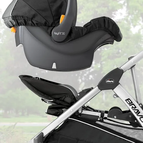 Vista 6 de Chicco BravoFor2 Silla de paseo doble de pie o sentado - Hierro Negro/Gris