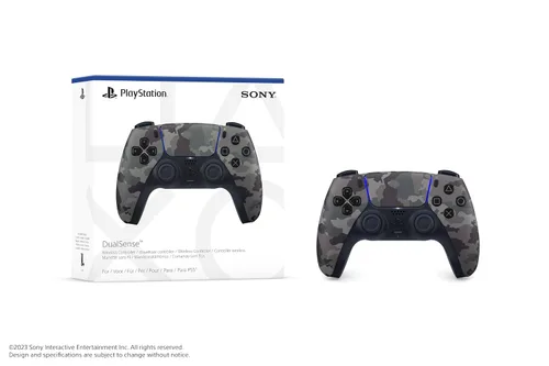 Vista 6 de PlayStation DualSense™ Wireless Controller – Gray Camouflage - For PS5, PC, MAC & Mobile