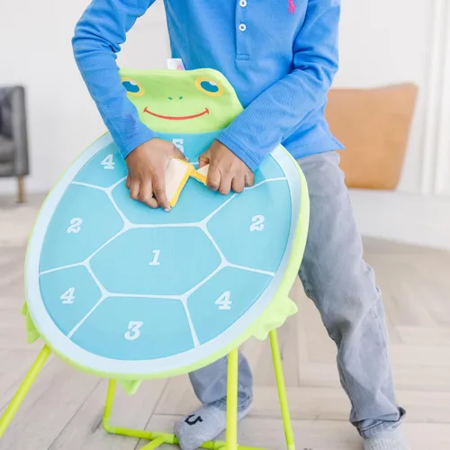 Vista 5 de Melissa & Doug Juego de acción, encesta las bolsas con diseño de tortuga de Sunny Patch Dilly Dally