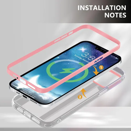Vista 7 de Funda protectora transparente para iPhone 12 Pro Max, funda protectora de esquina reforzada contra arañazos, policarbonato duro + carcasa de TPU
