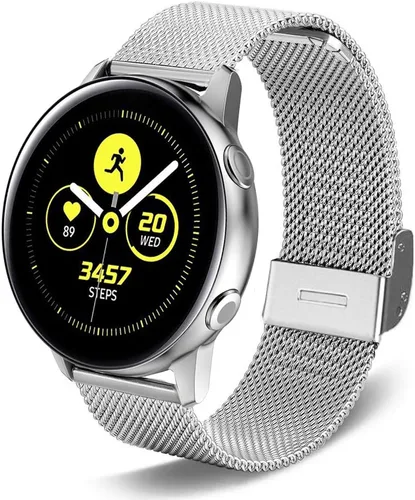 Vista 9 de Correa compatible con Galaxy Watch 4/4 Classic / 5/5 Pro / 6/6 classic / 3 1.614 in / Galaxy Watch 1.654 in / Active 2, correa de repuesto de malla