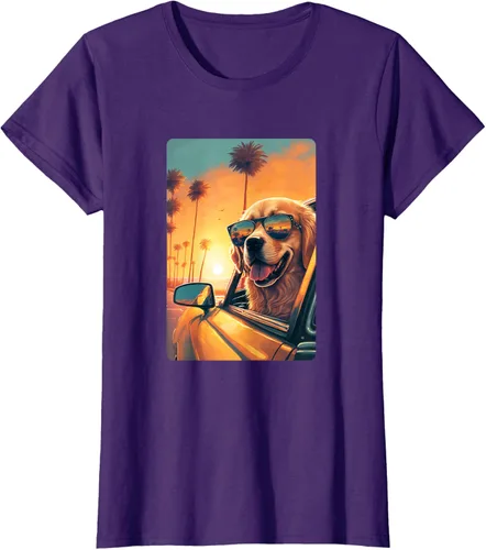Vista 13 de Golden Retriever - Camiseta divertida de Golden Retriever con lentes, Negro