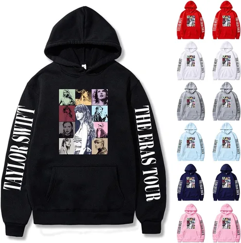 Vista 4 de Taylor - Sudadera para mujer con cuello redondo y cuello redondo para adolescentes y niñas