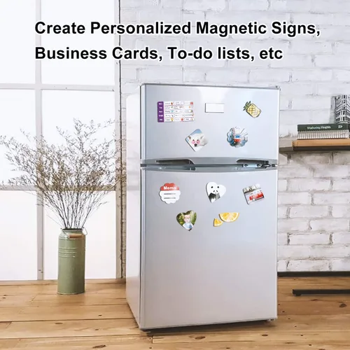 Vista 7 de STONE CITY Hojas magnéticas imprimibles para hacer imanes de foto para refrigerador, papel brillante para imprimir, espesor de 12 mil
