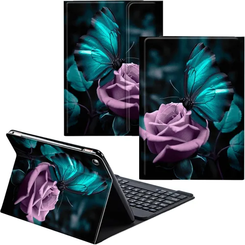 Vista 89 de Para Samsung Galaxy Tab S6 Lite Funda 2022/2020 Teclado Inalámbrico Desmontable Y Cubierta De Soporte De Cuero PU Funda Protectora Para Samsung