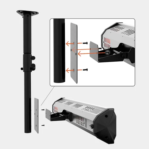 Vista 4 de Heat Storm HS-1500-TC Tradesman Calentador infrarrojo de montaje en techo, 1500 vatios