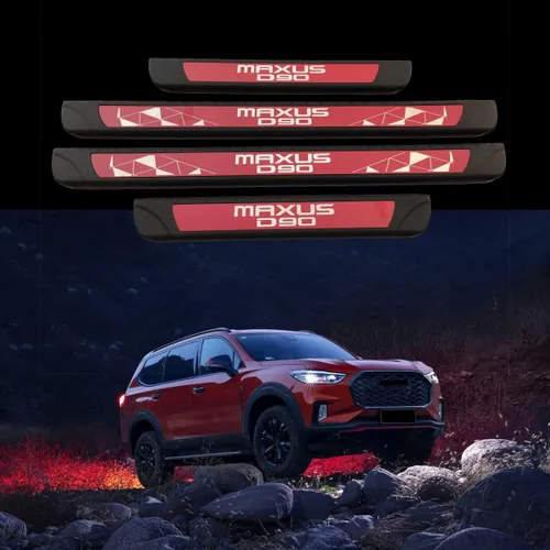 Vista 8 de Protector de rasguños para umbral de puerta de automóvil, para LDV MAXUS D90 2017-2022, accesorios para piezas de automóvil, cubierta de plástico