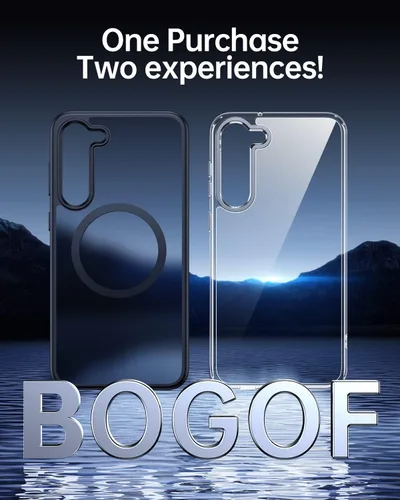 Vista 6 de Meifigno Magic Mag Series - Funda para Samsung Galaxy S23 Plus (6.6 pulgadas), compatible con MagSafe y protección de grado MIL, parte trasera mate