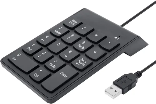 Vista 2 de Kadaon Teclado numérico, teclado USB, teclado numérico USB de 18 teclas para computadora portátil/computadora portátil