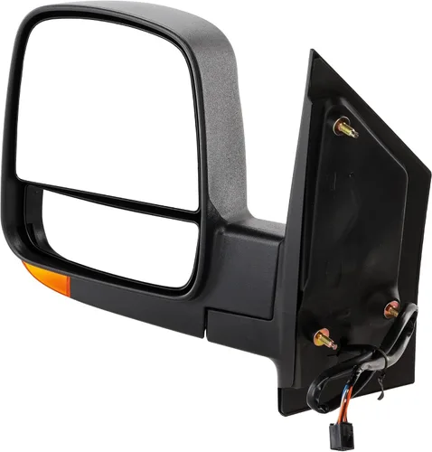 Vista 100 de Kool Vue - Espejo calefactable izquierdo para Chevrolet Silverado 1500 GMC Sierra 1500 2007-2013 plegable eléctrico con luz de señal y lámpara
