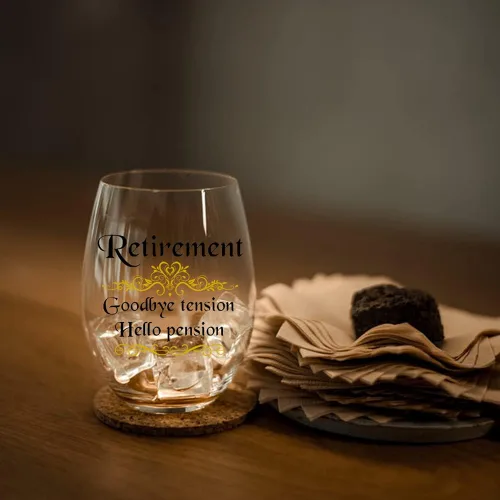 Vista 5 de Perfectinsoy Vaso de vino con caja de regalo, regalo de jubilación 2025 para mujeres, compañeras de trabajo, amigas, jefas, enfermeras, regalos