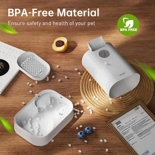 Vista 7 de PAWGETHER® Alimentador de Gatos por Gravedad, Dispensador de Comida para Perros Automático, Estación de Comida para Mascotas Capacidad de 1