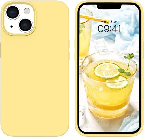 Vista 18 de BENTOBEN Funda compatible con iPhone 14, silicona suave, goma de gel, forro de microfibra, parte trasera dura, a prueba de golpes, funda protectora