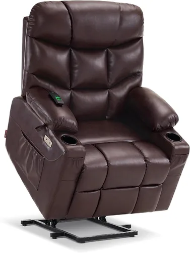 Vista 13 de MCombo Elevador eléctrico reclinable para ancianos, cuero R7289