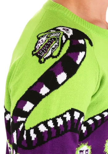 Vista 7 de Suéter de Halloween para Adultos Beetlejuice Lydia Deetz Multicolor