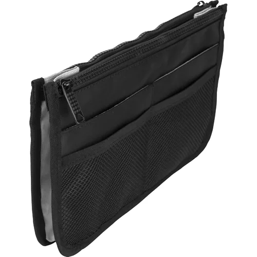 Vista 2 de Foscolo - Mini bolsa organizadora de maquillaje de viaje, nailon negro, 1 libra