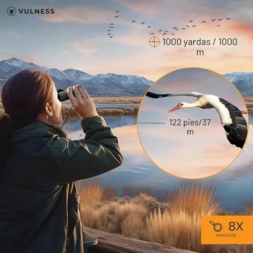 Vista 2 de Prismáticos para adultos Prismáticos compactos pequeños de viaje para observación de aves, electrónicos de alta potencia, esenciales