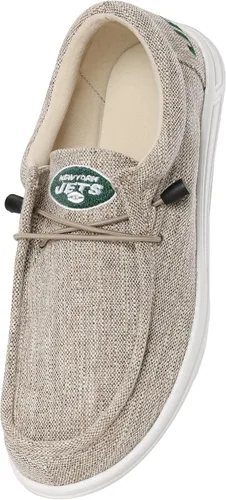 Vista 76 de FOCO Men's NFL Team Logo Lightweight Loafers Lace Up Cotton Knit Shoes