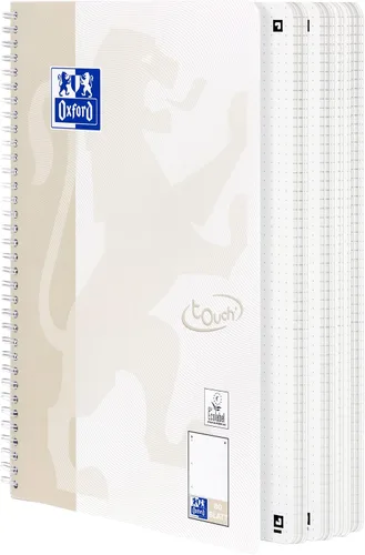 Vista 2 de Oxford Bloc de notas táctil A4 punteado/punteado 160 páginas, gris claro, paquete de 1