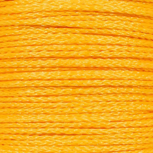 Vista 6 de Cuerda de polipropileno trenza hueca en color amarillo – uso múltiple – (1/2 pulgada x 10 pies)