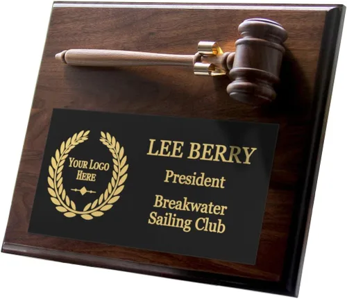 Vista 2 de Placa personalizada de martillo para abogados, abogados, fiscales, jueces, policías y más