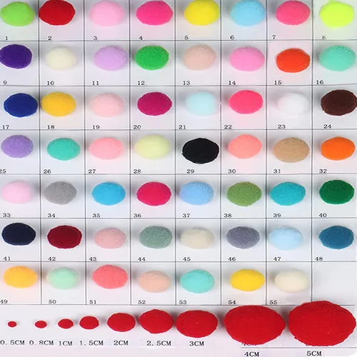 Vista 3 de 1000 pompones para manualidades de 1 pulgada, bolas de pompón mullidas de Navidad, pequeñas bolas de pompones para manualidades, proyectos