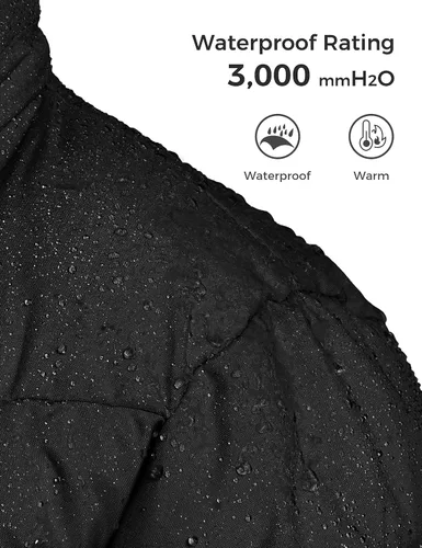 Vista 5 de ZSHOW Abrigo de invierno para niña, resistente al agua, parka larga, cálida y acolchada