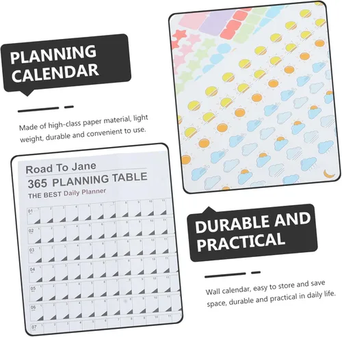 Vista 9 de Kisangel Calendario de pared 2023, planificador anual anual de 12 meses para planificar el calendario