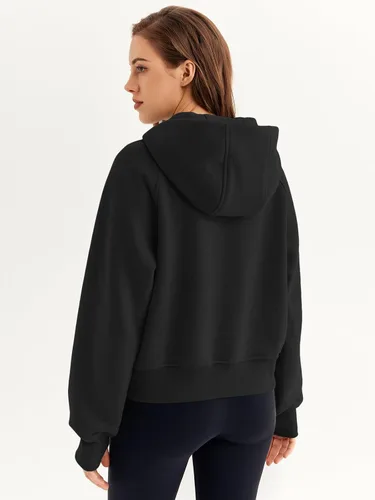 Vista 4 de AUTOMET Sudaderas con capucha y cremallera para mujer, chaquetas de forro polar, sudaderas de gran tamaño, trajes de moda de otoño, suéteres 2024