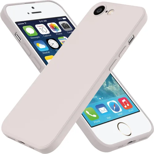 Vista 15 de Funda para iPhone SE de 3ª generación 2022, iPhone SE 2020, iPhone 7/8, funda de goma de gel de silicona líquida, funda protectora antideslizante