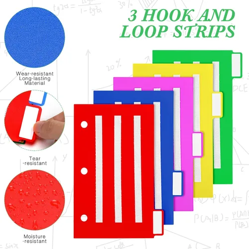 Vista 5 de Zhanmai 10 unidades de libros de comunicación separadores de carpetas de colores, herramientas pequeñas para programación visual, tarjetas de fotos