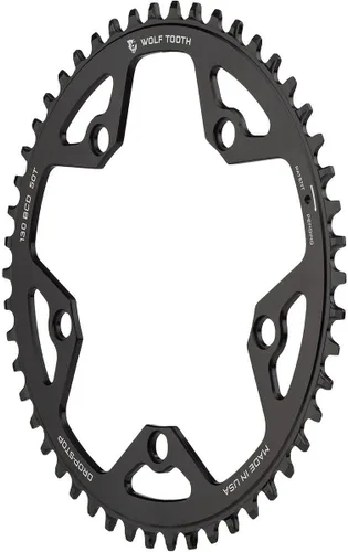 Vista 4 de Wolf Tooth 110 BCD Gravel/CX/Platos de bicicleta de carretera (44 dientes, Drop-Stop B)