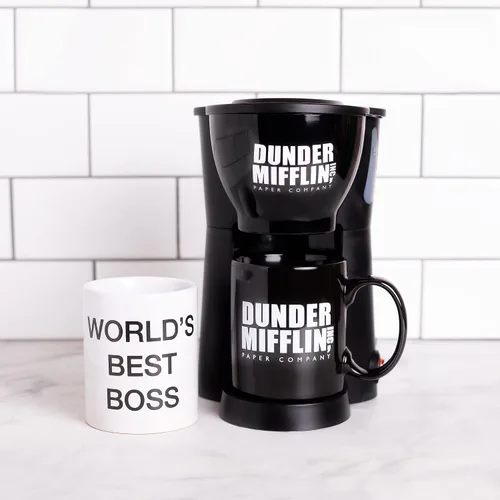 Vista 5 de Uncanny Brands The Office - Juego de regalo para cafetera individual con 2 tazas The Office 2 Tazas