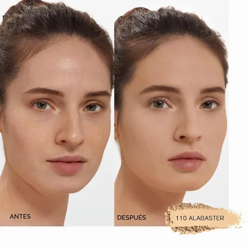 Vista 3 de Shiseido Synchro Skin - Base de maquillaje en polvo con acabado personalizado, cobertura transparente a media de 24 horas con control de brillo, a