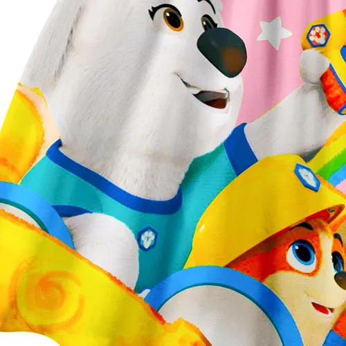 Vista 4 de DYNLAB Lindo conjunto de camisa de perro para niñas, camiseta de manga corta, disfraz para niños